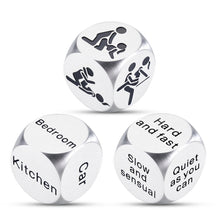 Load image into Gallery viewer, 3 PCS Love Decision Dice Husband Stocking Stuffers for Wife Girlfriend Boyfriend Birthday Gift Date Night Ideas House Warming Gifts New Home Couple Valentines Wedding Engagement Gift for Women Men