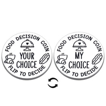 Load image into Gallery viewer, Funny Destiny Flip Coin Gift for Men Women Valentines Day Gifts for Husband Wife Anniversary Birthday Gifts for Boyfriend Girlfriend Food Decision Coin Wedding Couple Gifts for Newlyweds Bride to Be