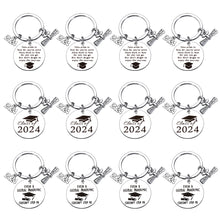 Load image into Gallery viewer, 12 Pcs Class of 2023 Gifts Graduation Keychain 2023 Bulk Graduation Gifts for Her Cool Graduation Gifts for Him Graduate Gifts End of Year Student Gifts from Teacher Bulk Graduation Party Decorations