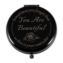 Load image into Gallery viewer, Valentines Gifts for Her Girlfriend Wife Compact Mirror Birthday Gifts for Sister Daughter Mom Teen Girl Galentines Day Gifts for Friends Female BFF Graduation Gifts Inspirational Gifts for Women