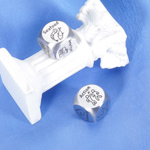 Load image into Gallery viewer, 2 Pcs Dice Valentines Day Gifts for Boyfriend Girlfriend Wife Husband Birthday Gift Steel Gifts Anniversary Engagement Gifts for Couples Him Her Valentines Gifts for Women Men Christmas Date Night