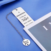 Load image into Gallery viewer, Grandmother Mothers Day Gifts Bookmarks for Women Nana Gigi Mimi Grammy Mothers Day Gifts Great Grandma Gifts Grandma Birthday Gifts Pregnancy Announcement for Grandparents from Granddaughter Grandson