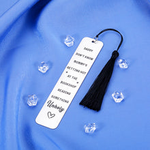 Load image into Gallery viewer, Funny Gifts for Women Bookmarks for Men Gifts for Book Lovers Readers Writers Bookish Friends Birthday Gifts Graduation Gifts for Her Bookmarks for Women Him Teen Girls Boys Funny Dad Gifts