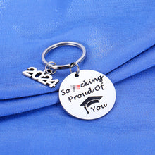Load image into Gallery viewer, Lucullan Lepole Funny Graduation Gifts for Her Him Class of 2024 Keychain Gifts for Son Daughter from Mom Dad Christmas Gifts