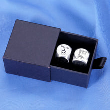 Load image into Gallery viewer, 2 Pcs Dice Valentines Day Gifts for Boyfriend Girlfriend Wife Husband Birthday Gift Steel Gifts Anniversary Engagement Gifts for Couples Him Her Valentines Gifts for Women Men Christmas Date Night