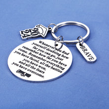 Load image into Gallery viewer, 2023 Graduation Gifts for Him Her Graduation Keychain Spiritual Gifts for Women Senior 2023 Grad Gifts Sobriety Gifts for Men Best Friends Cool Gifts for Graduates College Students Last Day of School