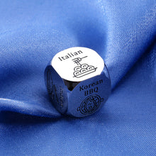 Load image into Gallery viewer, Anniversary Birthday Gifts for Boyfriend Girlfriend Food Decision Dice Couples Gifts for Husband and Wife Date Night Ideas Funny Stocking Stuffer for Men Women Valentines Day Gifts for Him Her