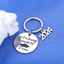 Load image into Gallery viewer, Lucullan Lepole Funny Graduation Gifts for Her Him Class of 2024 Keychain Gifts for Son Daughter from Mom Dad Christmas Gifts