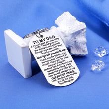 Load image into Gallery viewer, Christmas Gifts for Dad from Daughter Keychain Dad Birthday Gift Father of The Bride Gifts Step Dad Gifts Bonus Dad Gifts Grandpa Gifts Papa Gifts Best Dad Ever Gifts Valentines Day Father's Day
