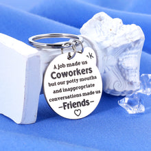 Load image into Gallery viewer, Funny Keychain Gifts for Coworkers Thank You Gifts for Women Men Employee Appreciation Gifts Friendship Gifts for Women Friends Work Bestie Farewell Gifts for Coworkers Women Leaving Going Away