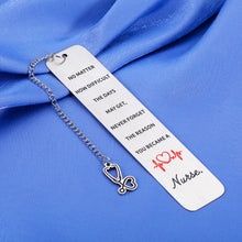 Load image into Gallery viewer, Nurse Gifts for Women Bookmarks for Men Nurse Graduation Gift RN Gifts for Nurses Week Nursing Gifts for New Nurses Student Gifts Nurse Practitioner Gifts Medical Assistant Gifts Book Lovers Gifts