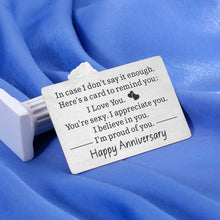 Load image into Gallery viewer, Valentines Day Gifts for Wife Anniversary Cards for Husband Boyfriend Girlfriend Birthday Gifts Fiancee Fiance Gifts for Him Her Mini Love Note Wedding Gifts for Bride and Groom Cute Couple Gifts