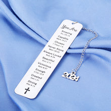 Load image into Gallery viewer, Baptism Gifts for Girl Christmas Stocking Stuffers for Women Bookmark Religious Gifts for Women Christian Gifts for Men Catholic Gifts 2024 Graduation Gifts First Communion Gifts Confirmation Birthday