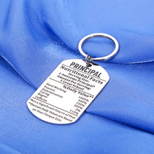 Load image into Gallery viewer, Principal Appreciation Gifts Funny Keychain Principal Gifts Assistant Principal Gifts Thank You Gifts for Women Retirement Gifts for Men Female Male Teacher End of Year Gifts Graduation Christmas