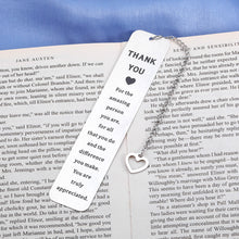 Load image into Gallery viewer, Employee Appreciation Gifts for Coworkers Book Marks for Book Lovers Thank You Gifts for Women Teacher Nurse Bosses Day Gifts for Men Retirement Gifts for Women Bulk Gifts for Coworkers Going Away