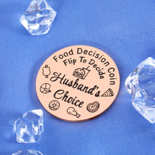 Load image into Gallery viewer, Fun Stocking Stuffers Food Decision Coin for Men Women Happy Anniversary Wedding Gifts for Couple Valentines Day Gifts for Him Her Funny Birthday Gifts for Boyfriend Romantic Gifts Decision Maker