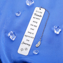 Load image into Gallery viewer, Friend Birthday Gifts for Women Friend Bookmark Book Lovers Gifts Going Away Gifts for Friends Bestie Long Distance Friendship Gifts Best Friend Christmas Gift Graduation Retirement Gifts for Men