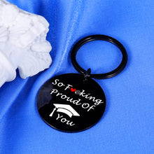 Load image into Gallery viewer, Funny Graduation Gift Keychain Class of 2023 Gifts High School Graduation Gifts for Her Him Grad Gifts for Senior Women Men Best Friends Masters Student Graduate Gifts for Son Daughter from Mom Dad