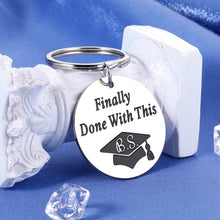 Load image into Gallery viewer, Funny Graduation Gift Keychain for Men Women 2023 Graduation Gifts for Him Her Congrats Grad Gifts High School College Students Nursing Law School Masters Degree Graduation Gifts for Friends Female