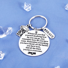 Load image into Gallery viewer, 2023 Graduation Gifts for Him Her Graduation Keychain Spiritual Gifts for Women Senior 2023 Grad Gifts Sobriety Gifts for Men Best Friends Cool Gifts for Graduates College Students Last Day of School