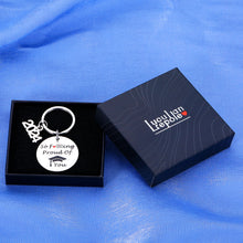 Load image into Gallery viewer, Lucullan Lepole Funny Graduation Gifts for Her Him Class of 2024 Keychain Gifts for Son Daughter from Mom Dad Christmas Gifts