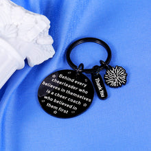 Load image into Gallery viewer, Lucullan Lepole Cheer Coach Gift Cheer Keychain Cheer Coach Appreciation Gifts for Coach