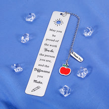 Load image into Gallery viewer, Teacher Appreciation Gifts Bookmarks for Book Lovers Valentines Day Gifts for Teachers Thank You Gifts End of The Year Teacher Gifts Teacher Retirement Gifts for Women Best Teacher Gifts from Student