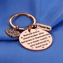 Load image into Gallery viewer, Lucullan Lepole Cheer Coach Gift Cheer Keychain Cheer Coach Appreciation Gifts for Coach