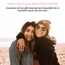 Load image into Gallery viewer, Gifts for Sisters from Sisters Rose Gold Compact Mirror Valentines Day Gifts for Friends Female Bestie Gifts for Women Christmas Gifts for Teenage Girls Sister in Law Gifts Graduation Gifts for Her