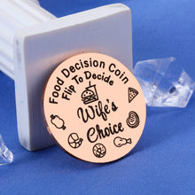 Load image into Gallery viewer, Fun Stocking Stuffers Food Decision Coin for Men Women Happy Anniversary Wedding Gifts for Couple Valentines Day Gifts for Him Her Funny Birthday Gifts for Boyfriend Romantic Gifts Decision Maker