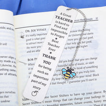 Load image into Gallery viewer, Teacher Gifts for Women Book Marks for Book Lovers Teacher Appreciation Gifts Retirement Gifts for Teacher End of Year Gifts Thank You Teacher Gifts from Student Teacher Graduation Gifts Teachers Day
