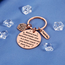 Load image into Gallery viewer, Lucullan Lepole Cheer Coach Gift Cheer Keychain Cheer Coach Appreciation Gifts for Coach