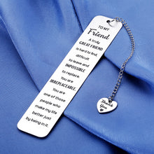 Load image into Gallery viewer, Friendship Gifts for Women Friends Bookmarks for Book Lovers Galentines Day Gifts for Friends Long Distance Friendship Gifts Bestie Best Friend Birthday Gifts for Women Her Girl BFF Holiday Leaving