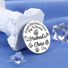 Load image into Gallery viewer, Funny Valentines Day Gifts for Her Him Destiny Flip Coin Gift for Men Women Birthday Gifts for Husband Wife to Be Food Decision Coin Anniversary Wedding Gifts for Couples Unique House Warming Gifts