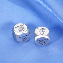 Load image into Gallery viewer, 2 Pcs Dice Valentines Day Gifts for Boyfriend Girlfriend Wife Husband Birthday Gift Steel Gifts Anniversary Engagement Gifts for Couples Him Her Valentines Gifts for Women Men Christmas Date Night