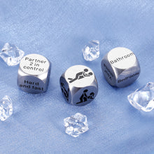 Load image into Gallery viewer, 3 PCS Love Decision Dice Husband Stocking Stuffers for Wife Girlfriend Boyfriend Birthday Gift Date Night Ideas House Warming Gifts New Home Couple Valentines Wedding Engagement Gift for Women Men