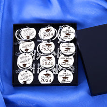 Load image into Gallery viewer, 12 Pcs Class of 2023 Gifts Graduation Keychain 2023 Bulk Graduation Gifts for Her Cool Graduation Gifts for Him Graduate Gifts End of Year Student Gifts from Teacher Bulk Graduation Party Decorations