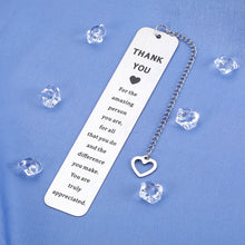 Load image into Gallery viewer, Employee Appreciation Gifts for Coworkers Book Marks for Book Lovers Thank You Gifts for Women Teacher Nurse Bosses Day Gifts for Men Retirement Gifts for Women Bulk Gifts for Coworkers Going Away