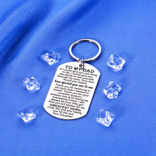 Load image into Gallery viewer, Christmas Gifts for Dad from Daughter Keychain Dad Birthday Gift Father of The Bride Gifts Step Dad Gifts Bonus Dad Gifts Grandpa Gifts Papa Gifts Best Dad Ever Gifts Valentines Day Father's Day