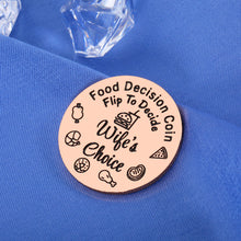 Load image into Gallery viewer, Fun Stocking Stuffers Food Decision Coin for Men Women Happy Anniversary Wedding Gifts for Couple Valentines Day Gifts for Him Her Funny Birthday Gifts for Boyfriend Romantic Gifts Decision Maker