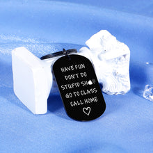 Load image into Gallery viewer, Back to School Supplies College Student Funny Keychain Gag Gifts for Son Daughter Birthday Gifts Teen Girl Gifts for Teenage Boys High School Graduate Gift Ideas Off to College Graduation Present