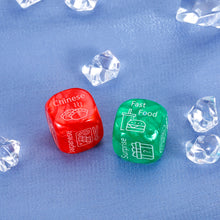 Load image into Gallery viewer, Couple Gifts for Christmas Dice Food Decision Maker Women Men Stocking Stuffers Date Night Gifts for Husband Wife Boyfriend Girlfriend Valentines Gifts for Friends Family Christmas Color Green and Red