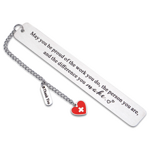 Load image into Gallery viewer, Nurse Gifts Bookmarks for Women Men 2023 Nurses Week Gifts RN Gifts for Nurses Day Gifts Nurse Practitioner Gifts Nurse Appreciation Gifts Thank You Nursing Gifts School Nurse Gifts for Book Lovers