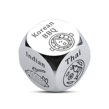 Load image into Gallery viewer, Anniversary Birthday Gifts for Boyfriend Girlfriend Food Decision Dice Couples Gifts for Husband and Wife Date Night Ideas Funny Stocking Stuffer for Men Women Valentines Day Gifts for Him Her