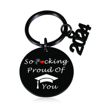 Load image into Gallery viewer, Lucullan Lepole Funny Graduation Gifts for Her Him Class of 2024 Keychain Gifts for Son Daughter from Mom Dad Christmas Gifts