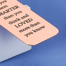 Load image into Gallery viewer, Stocking Stuffers for Teen Girls Inspirational Bookmarks for Book Lovers Daughter Gift from Mom Xmas Gifts for Women Daughter in Law Gifts Bonus Daughter Gifts 16 18th 21st Birthday Gifts for Daughter