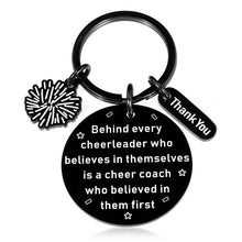 Load image into Gallery viewer, Lucullan Lepole Cheer Coach Gift Cheer Keychain Cheer Coach Appreciation Gifts for Coach