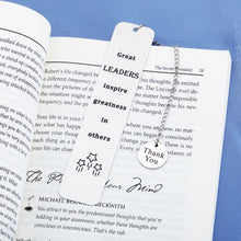 Load image into Gallery viewer, Great Leaders Bookmarks for Women Boss Gifts for Men Bosses Day Gifts Thank You Gift Retirement Gifts Appreciation Gifts for Boss Mentor Leader Christmas Gifts for Coworkers Employee of The Month