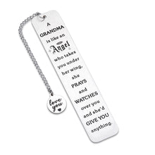 Load image into Gallery viewer, Grandmother Mothers Day Gifts Bookmarks for Women Nana Gigi Mimi Grammy Mothers Day Gifts Great Grandma Gifts Grandma Birthday Gifts Pregnancy Announcement for Grandparents from Granddaughter Grandson