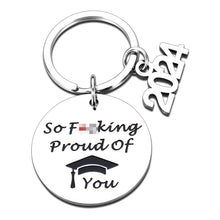 Load image into Gallery viewer, Lucullan Lepole Funny Graduation Gifts for Her Him Class of 2024 Keychain Gifts for Son Daughter from Mom Dad Christmas Gifts